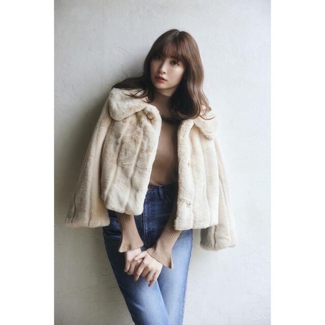 Winter Love Faux Fur Coat beige-S www.stnc-ci.com