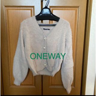 ワンウェイ(one*way)の美品❤️ONEWAY シャギーカーディガン(カーディガン)