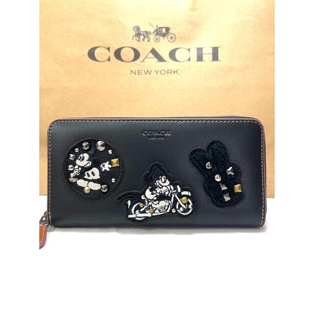 COACH コーチ×ディズニー コラボ ミッキーマウス アコーディオン ジップファッション小物