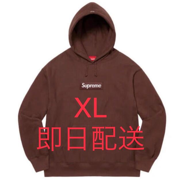 【人気ショップが最安値挑戦!】 Supreme - supreme Box Logo Hooded Sweatshirt brown パーカー