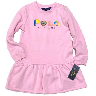 ポロラルフローレン(POLO RALPH LAUREN)の1点のみ☆新作 ラルフローレン 5/115 ポロベア フリーススウェットワンピ(ワンピース)