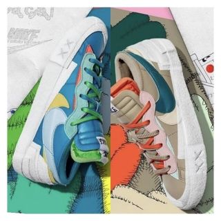 サカイ(sacai)の【早い者勝ち】Nike x sacai x KAWS Blazer Lowセット(スニーカー)