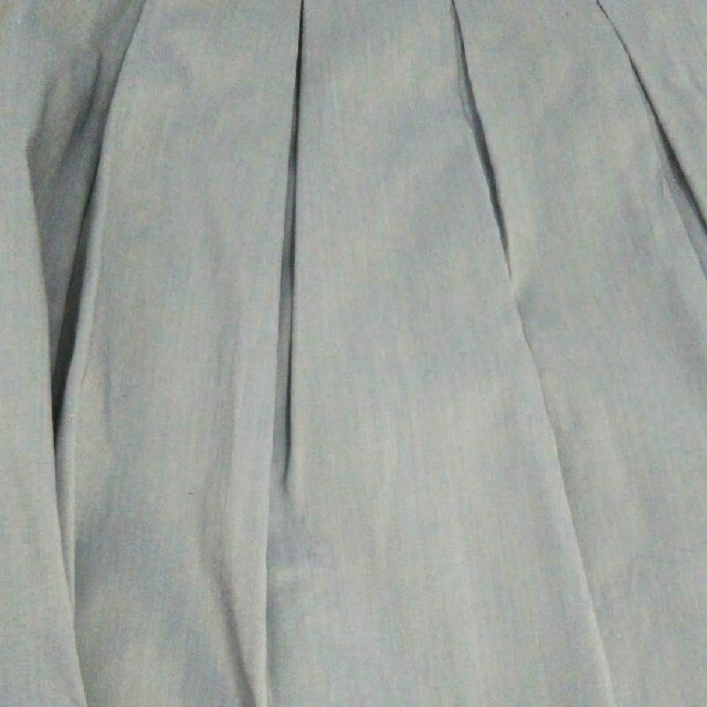 ef-de(エフデ)のef-dé　エフデ　スカート フレアスカート プリーツ　ブルー　ブルーグレー レディースのスカート(ひざ丈スカート)の商品写真