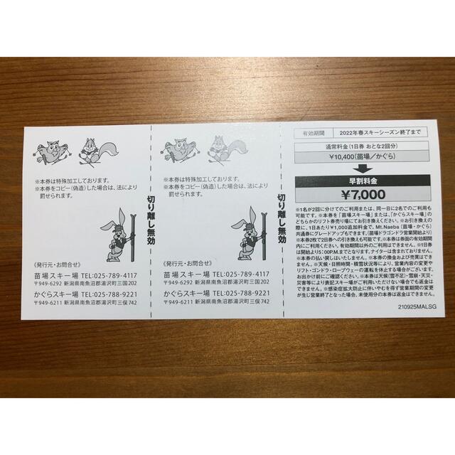 即納格安 苗場・かぐら by shop｜ラクマ リフト券の通販 新作爆買い