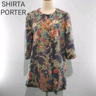 SHIRTAPORTER シャタポーター　ノーカラープリントコート(その他)