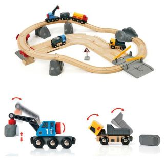 ブリオ(BRIO)のBRIO　ブリオ　レールウェイ　レール＆ロード採石セット(知育玩具)