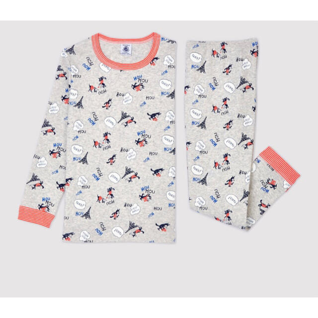 PETIT BATEAU(プチバトー)のプチバトー　新品タグ付き　長袖　パジャマ　10ans/140cm キッズ/ベビー/マタニティのキッズ服男の子用(90cm~)(パジャマ)の商品写真