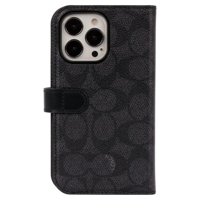 COACH(コーチ)の新品⭐︎コーチ Coach 手帳型  iPhone13ProMaxケースブラック スマホ/家電/カメラのスマホアクセサリー(iPhoneケース)の商品写真