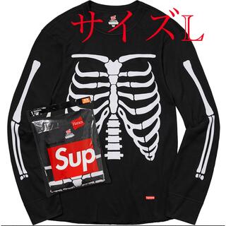 シュプリーム(Supreme)のSupreme　Hanes　Bones Thermal Crew　Lサイズ(Tシャツ/カットソー(七分/長袖))