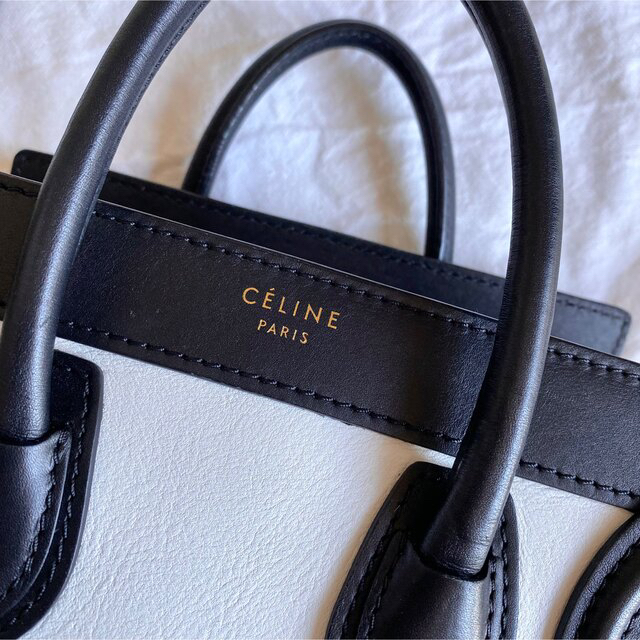 celine(セリーヌ)の✿CELINE✿ラゲージ ナノショッパー トリコロール【2way】 レディースのバッグ(ハンドバッグ)の商品写真