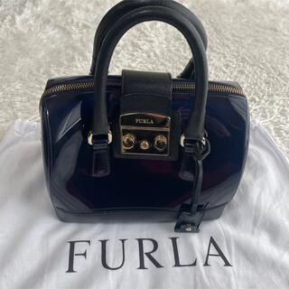 フルラ(Furla)の【FURLA】レザー×ポリ素材 キャンディバッグ メトロポリス 黒(ハンドバッグ)