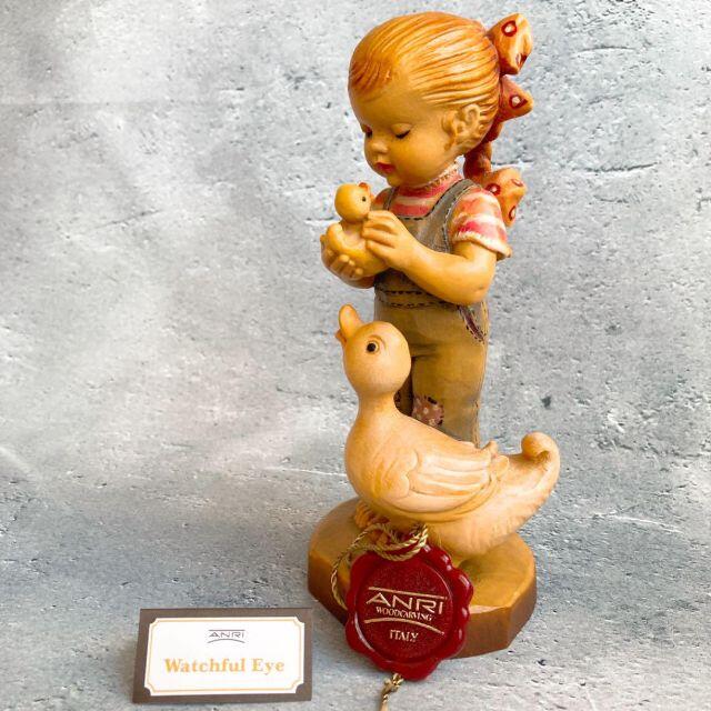 低価好評】 ANRI 木彫り人形 限定4000体 アヒル フィギュア 置物 飾り DH3eO-m34156287400 