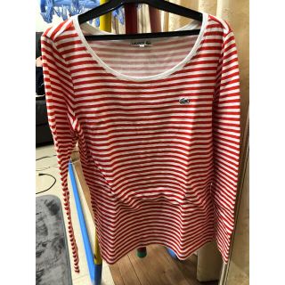 ラコステ(LACOSTE)のラコステ　レディース　長袖　ボーダー　古着(カットソー(長袖/七分))