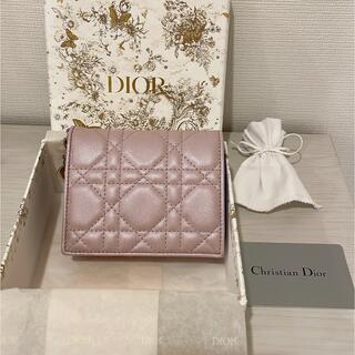 Christian Dior - LADY DIOR ミニウォレット 二つ折り財布の通販｜ラクマ