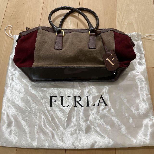 超美品❗️】FURLA フルラ キャンディーバッグ スエード - ハンドバッグ