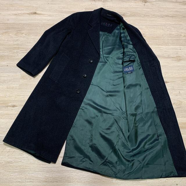 FARIANIファリアーニ ロングコート ウール カシミア 紳士服 緑 メンズ