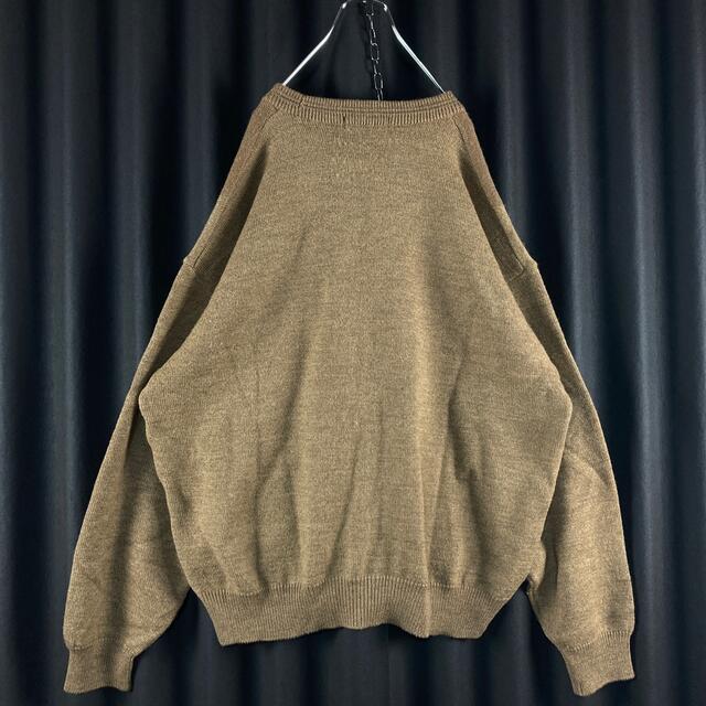 【日本製】ビッグサイズ　アーガイル柄　デザインウールニットセーター 2