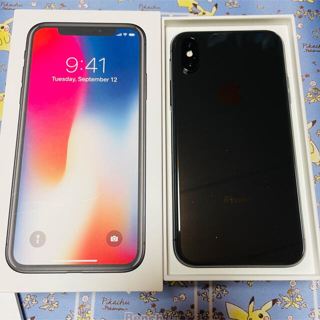 iPhone Xスペースグレー　64GB