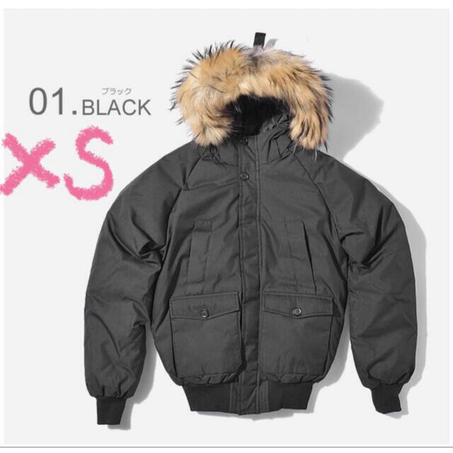 MISTRALJACKETPYRENEX ピレネックス ダウン ミストラル ジャケット ブラック　ファー