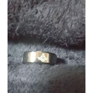フリーメイソンリング　指輪　ブラック 黒(リング(指輪))