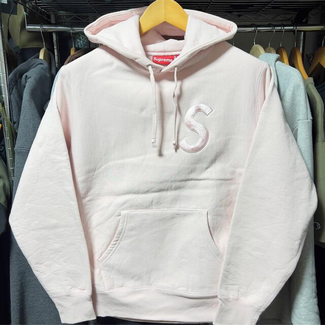 Supreme Tonal S Logo Hooded Pink S 17fw