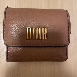 クリスチャンディオール(Christian Dior)のDIOR 折りたたみ財布　ピンクベージュ(財布)