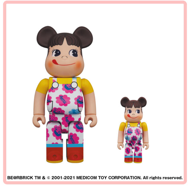 キャラクターグッズBE＠RBRICK ペコちゃん ミルキー70周年デザイン 100％ & 400％