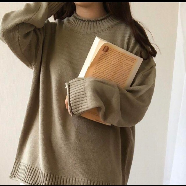 lawgy roll knit ニット レディースのトップス(ニット/セーター)の商品写真