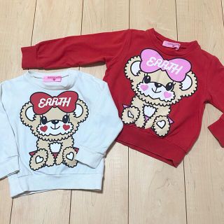 アースマジック(EARTHMAGIC)のおすわり♡トレーナー セット(Tシャツ/カットソー)