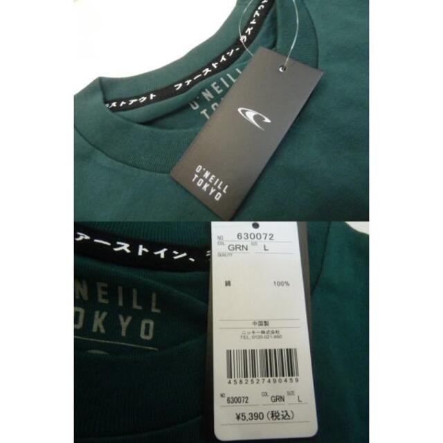 O'NEILL(オニール)の⑲　L）緑）オニール★ロングスリーブＴシャツ 630072長袖丸首 綿TOKYO スポーツ/アウトドアのスポーツ/アウトドア その他(サーフィン)の商品写真