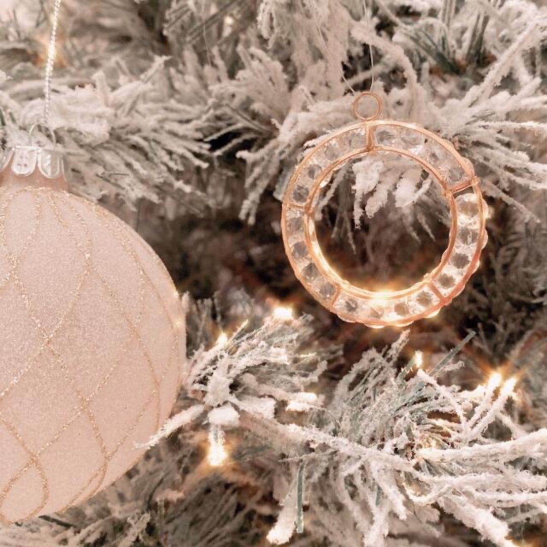 クリスマスツリーオーナメント　クリスタル　ピンクゴールド3 インテリア/住まい/日用品のインテリア小物(置物)の商品写真
