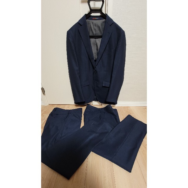 ORIHICA(オリヒカ)の☆美品☆ ORIHICA A6サイズ ツーパンツ シングルスーツ 2B ネイビー メンズのスーツ(セットアップ)の商品写真