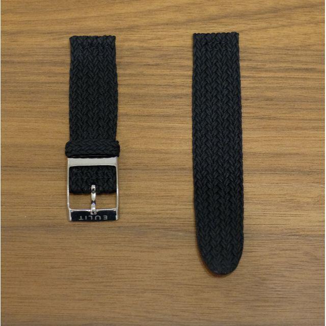Eulit ユーリット パルマ パーロン ストラップ 黒 セパレート 20mm メンズの時計(その他)の商品写真
