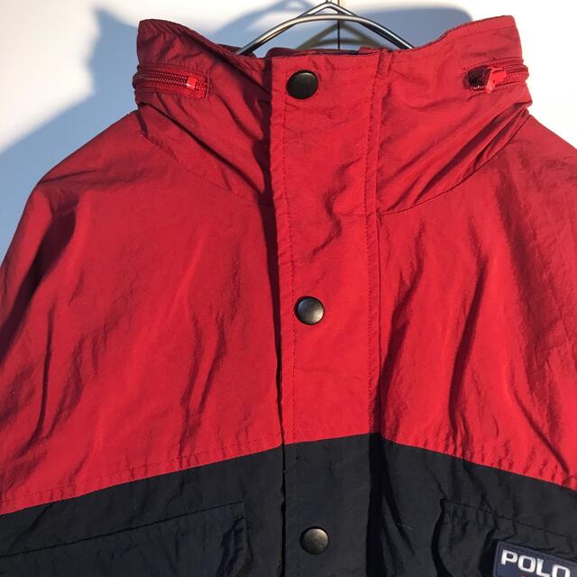 POLO RALPH LAUREN(ポロラルフローレン)の80.s ラルフローレン　ナイロンジャケット　フード　緑タグ メンズのジャケット/アウター(ナイロンジャケット)の商品写真