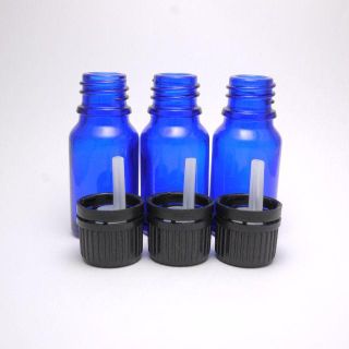 【送料込】10ml ドロッパー栓付き遮光瓶☆3本(アロマグッズ)