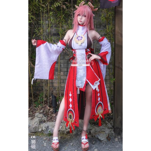 原神　八重神子(やえみこ)　コスプレ 2