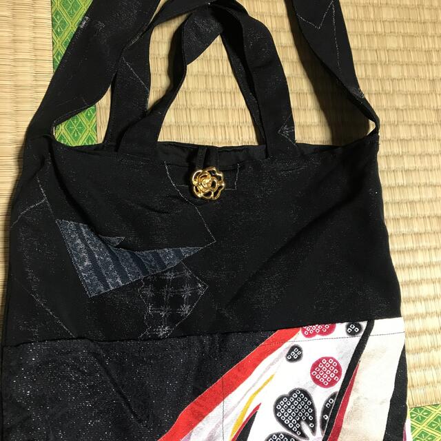 ハンドメイド　シルク　2WAYバック ハンドメイドのファッション小物(バッグ)の商品写真