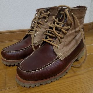 ティンバーランド(Timberland)の希少モデル！ティンバーランド　ブーツ(レザー×キャンバス)　26.5㎝(ブーツ)