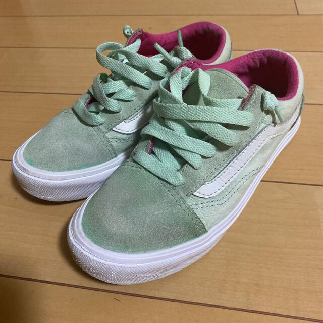 vans 19センチ　バンズスニーカー　Green