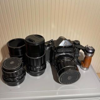 ペンタックス(PENTAX)の作例ありPentax67 レンズ3本　その他アクセサリー多数(フィルムカメラ)