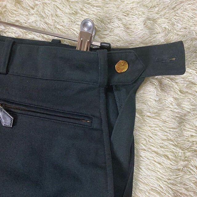 本物保証定番】 Hermes - エルメス テーパードパンツ 黒スキニー
