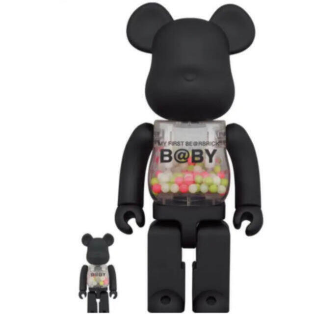 MEDICOM TOY(メディコムトイ)のBE@RBRICK B@BY MATT BLACK 400% 四つ エンタメ/ホビーのフィギュア(その他)の商品写真