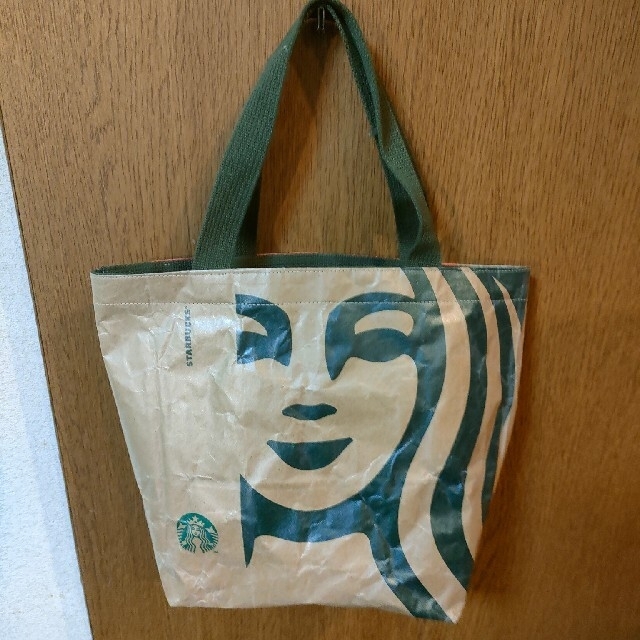 Starbucks Coffee(スターバックスコーヒー)のスタバ紙袋リメイクバッグ ハンドメイドのファッション小物(バッグ)の商品写真