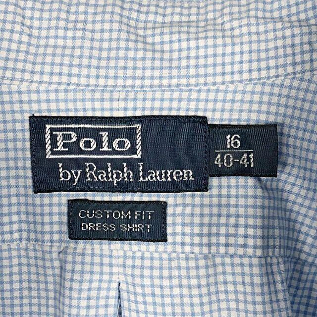 POLO RALPH LAUREN(ポロラルフローレン)のラルフローレン 長袖シャツ チェック柄 ワンポイント刺繍ロゴポニー ボタンダウン メンズのトップス(シャツ)の商品写真