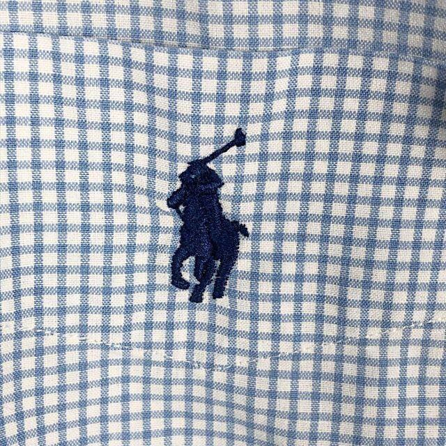 POLO RALPH LAUREN(ポロラルフローレン)のラルフローレン 長袖シャツ チェック柄 ワンポイント刺繍ロゴポニー ボタンダウン メンズのトップス(シャツ)の商品写真