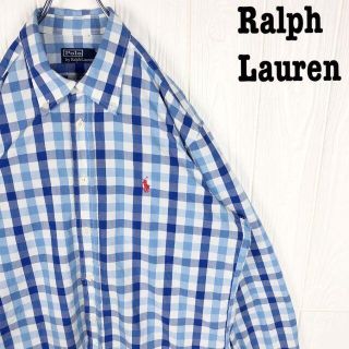 ポロラルフローレン(POLO RALPH LAUREN)のラルフローレン 長袖シャツ チェック 刺繍ワンポイントロゴ ポニー ボタンダウン(シャツ)