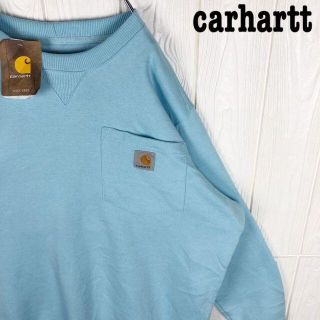 カーハート(carhartt)のカーハート 未使用 スウェット ワンポイントロゴ 超ゆるだぼ ビッグシルエット(スウェット)