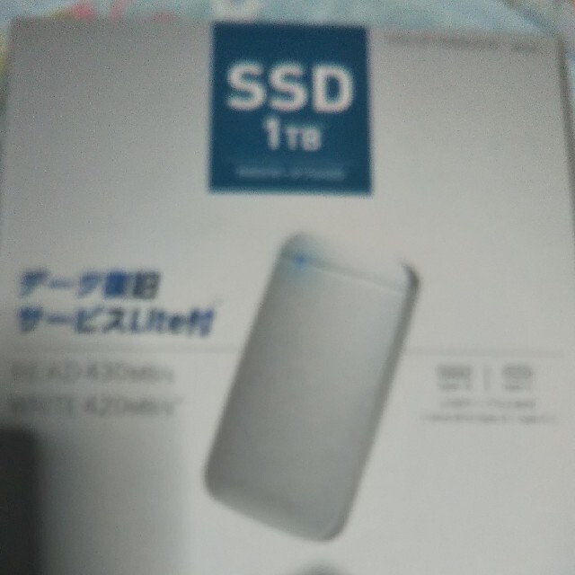 PCタブレットエレコム SSD 外付け ポータブル 1TB コンパクト USB3.2(Gen1