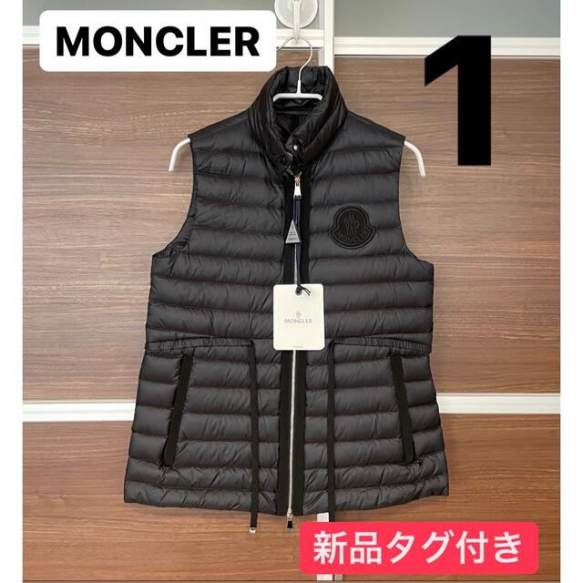 5年保証』 MONCLER - サイズ１ ブラック ダウンベスト AZUR 最終値下げ