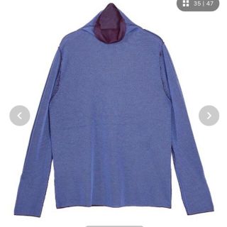 アメリヴィンテージ(Ameri VINTAGE)のCHAMBRAY LIKE 2WAY KNIT 訳あり格安(カットソー(長袖/七分))